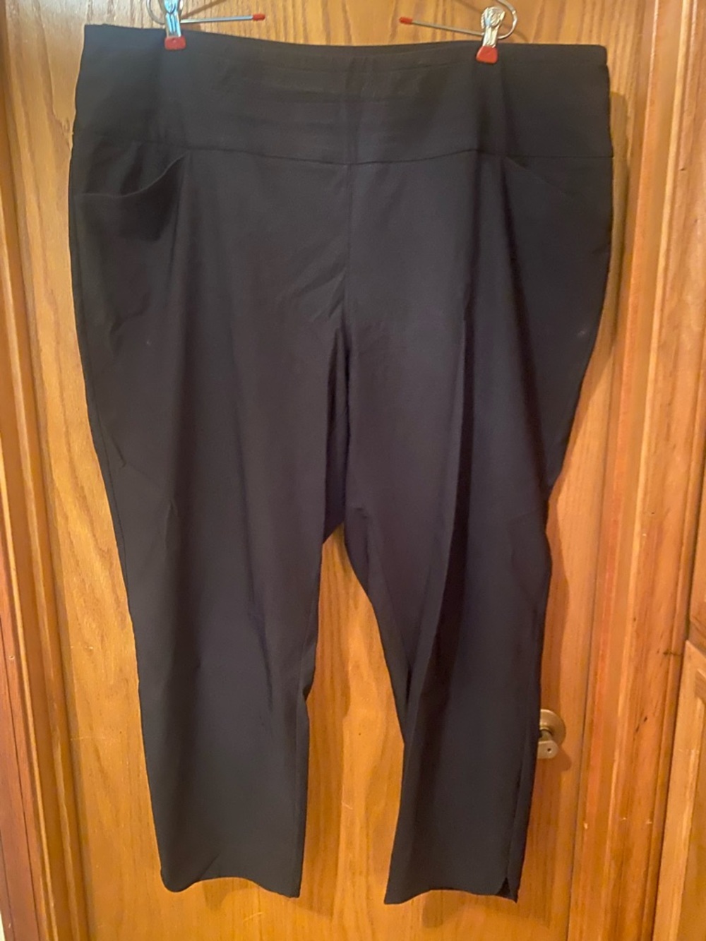Lady Hagen Black Pull-On Golf Dress Stretch Pants - 2X